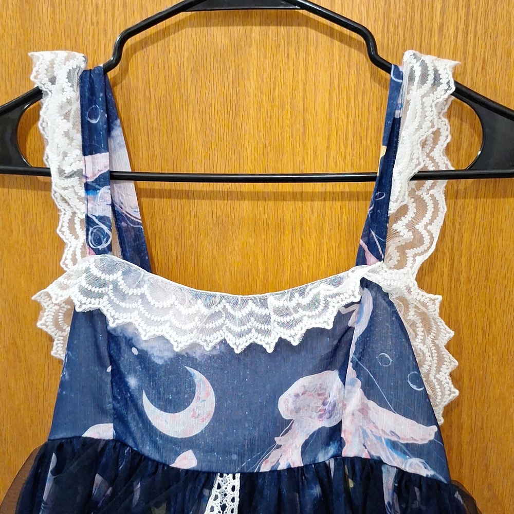 Jellyfish lolita dress with stretch back - Picture 3 of 7